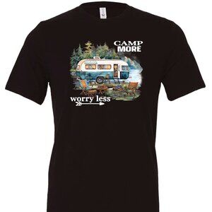 Camp More Worry Less Crewneck T-Shirt
